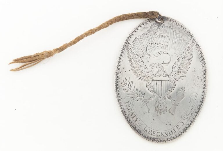 Pamětní medaile ke smlouvě z Greenville v roce 1795.