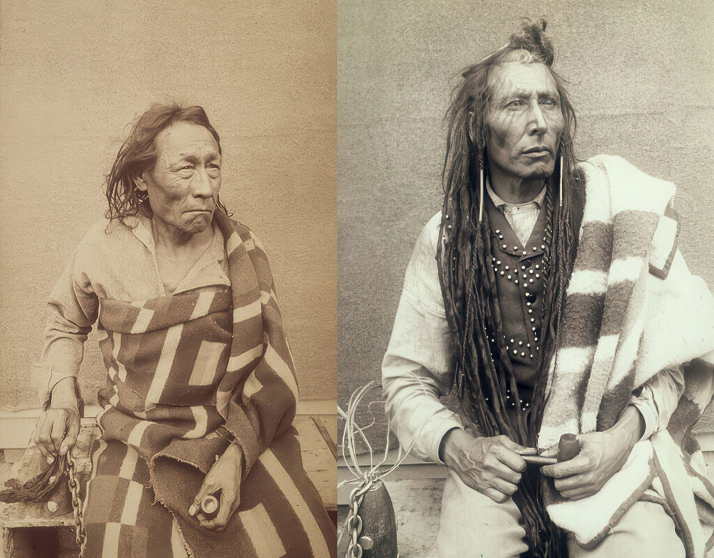 Kríjští náčelníci Big Bear a Poundmaker